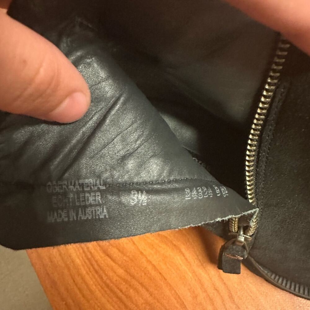 Paul Green Black Ankle Boots - Picture 11 of 12